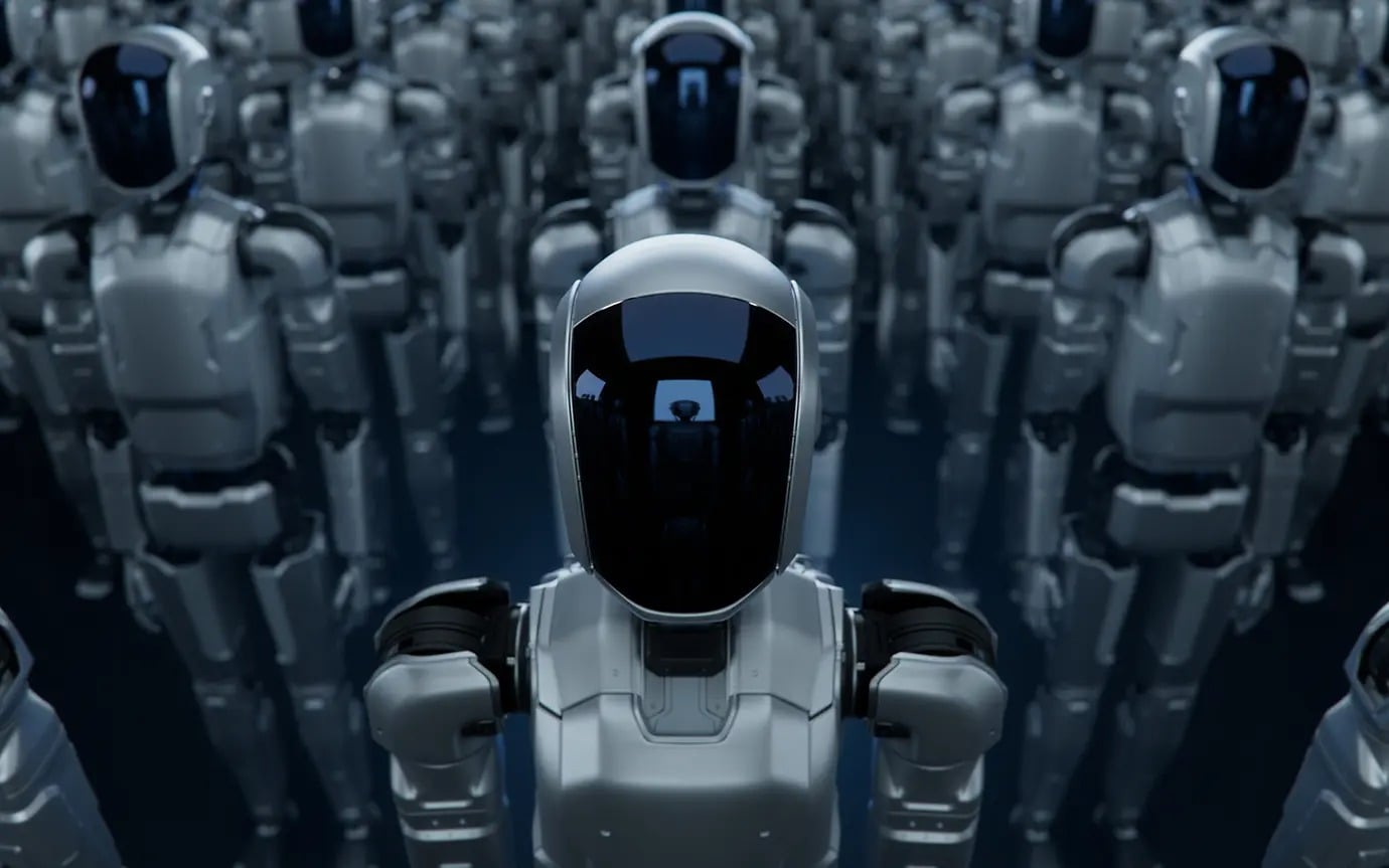Mii de roboți înarmați, pregătiți pentru parada militară