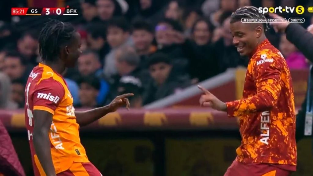 Nhaga, gol la debut pentru Galatasaray: A sărbătorit cu dans!
