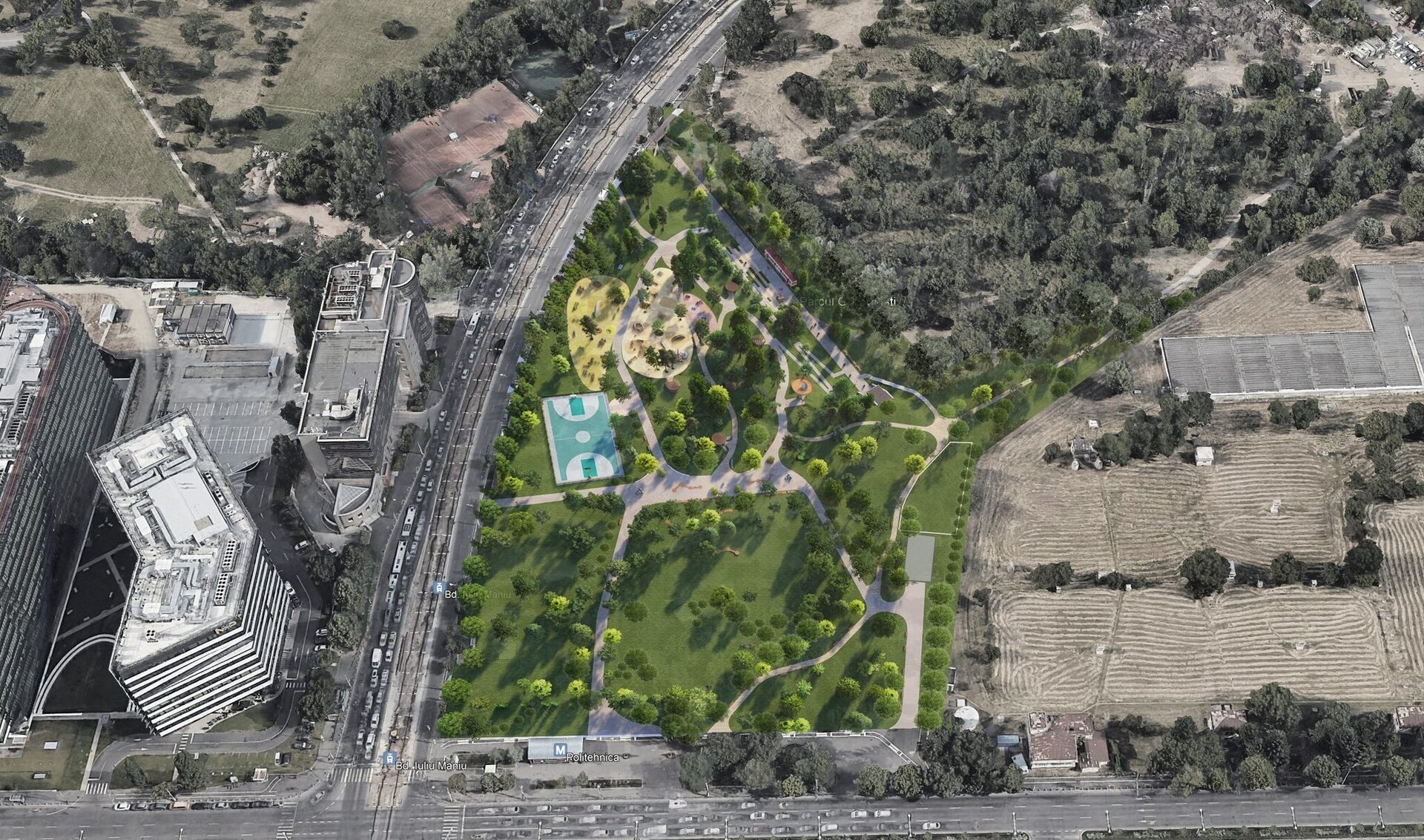 Licitația pentru amenajarea „Parcului SRI” din Grozăvești a fost lansată Primăria Sectorului 6 a demarat licitația pentru amenajarea „Parcului SRI” din Grozăvești