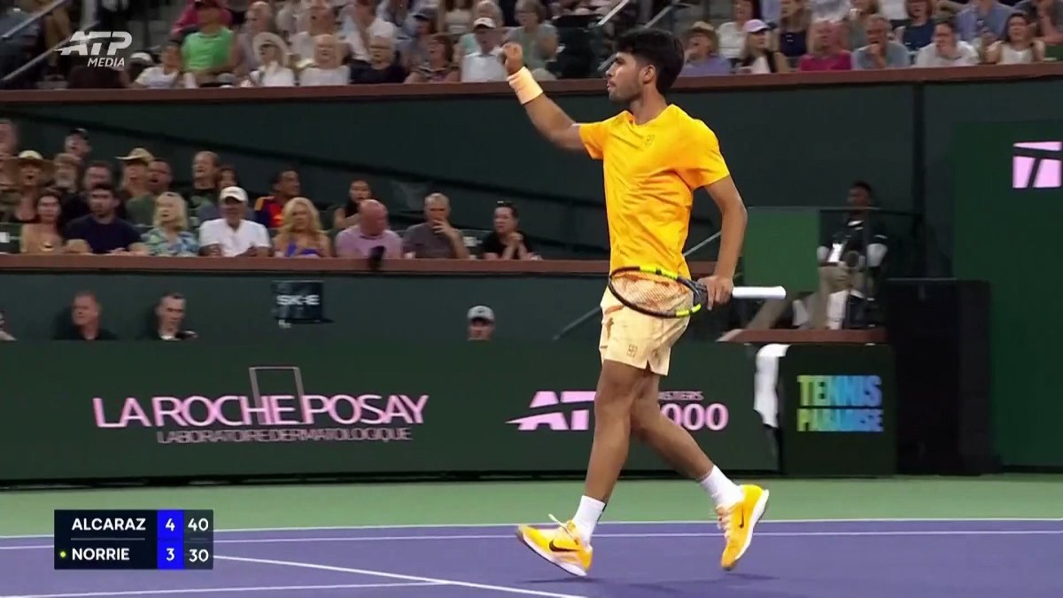 Alcaraz, victorie clară cu Norrie la Indian Wells: În semifinale!