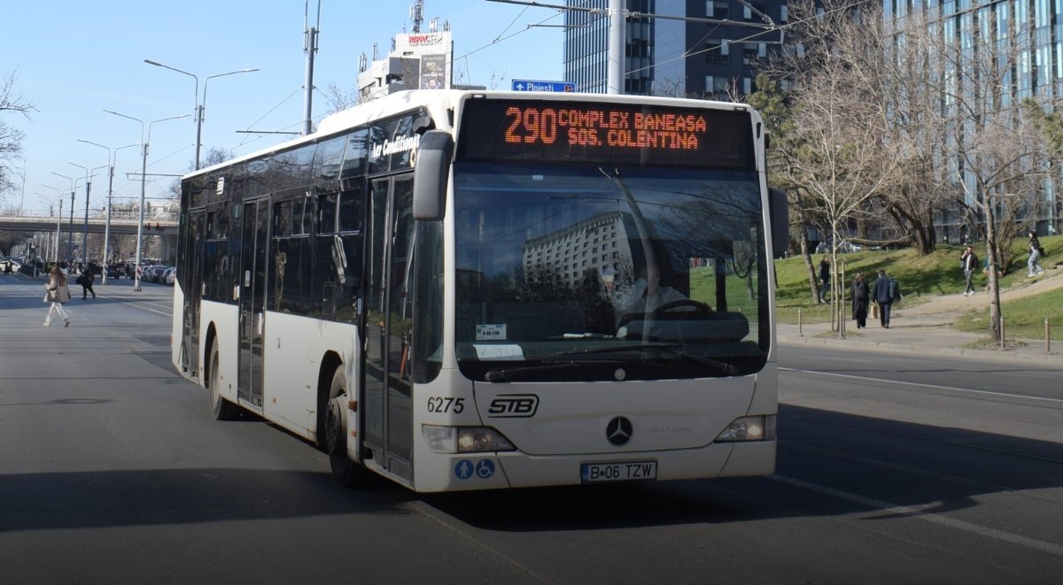 Autobuzele liniei 290, pe traseul tramvaielor din București, de miercuri