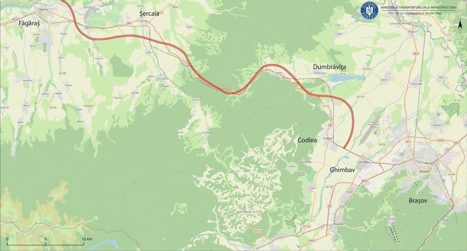 Costurile autostrăzii Brașov-Făgăraș, reduse după actualizarea documentației Costurile estimate pentru construcția autostrăzii dintre Brașov și Făgăraș au fost revizuite în scădere, ca urmare a actualizării documentației tehnice
