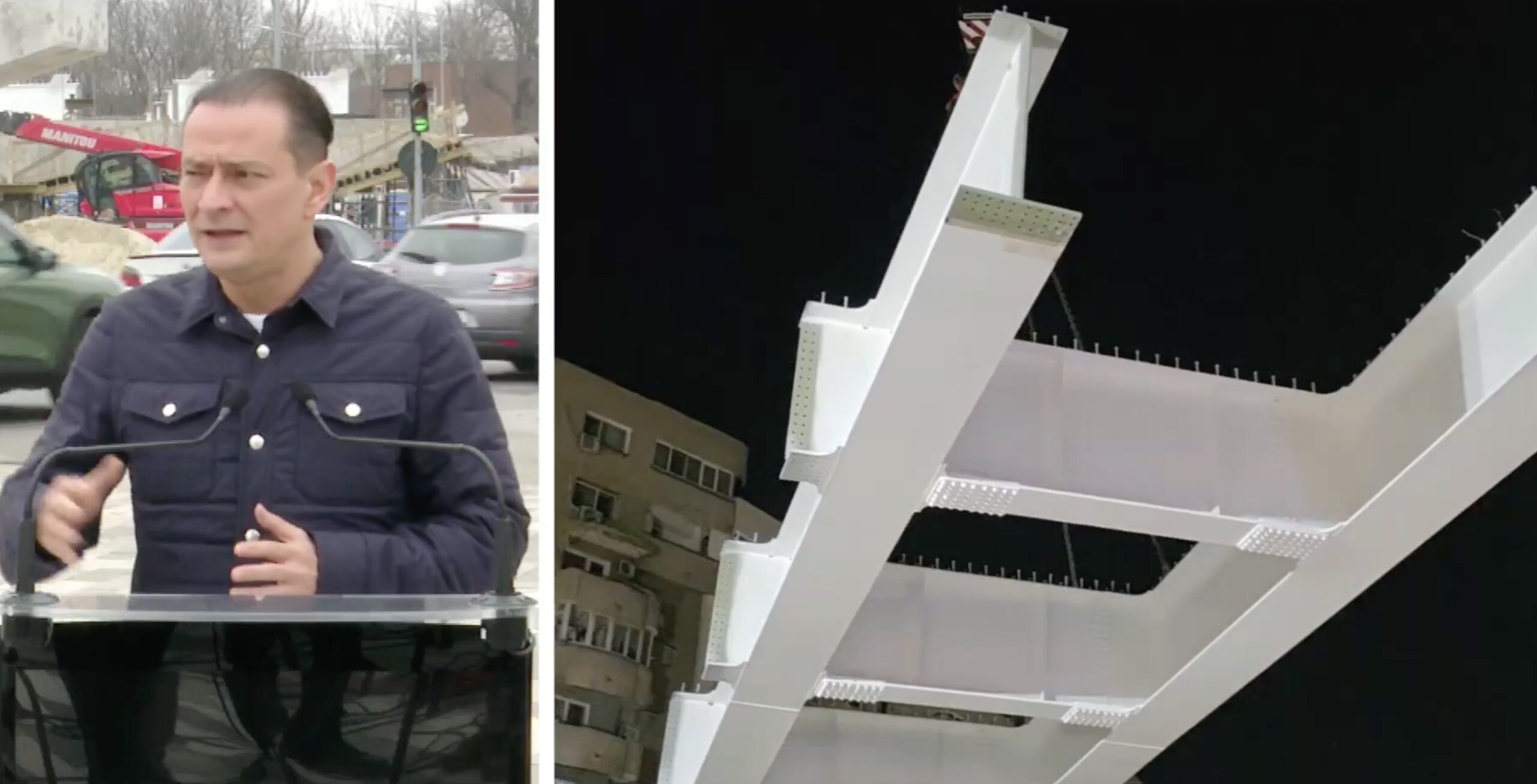 Începe montarea tablierului metalic la pasajul rutier Apărătorii Patriei Lucrările de la pasajul rutier Apărătorii Patriei intră într-o nouă etapă