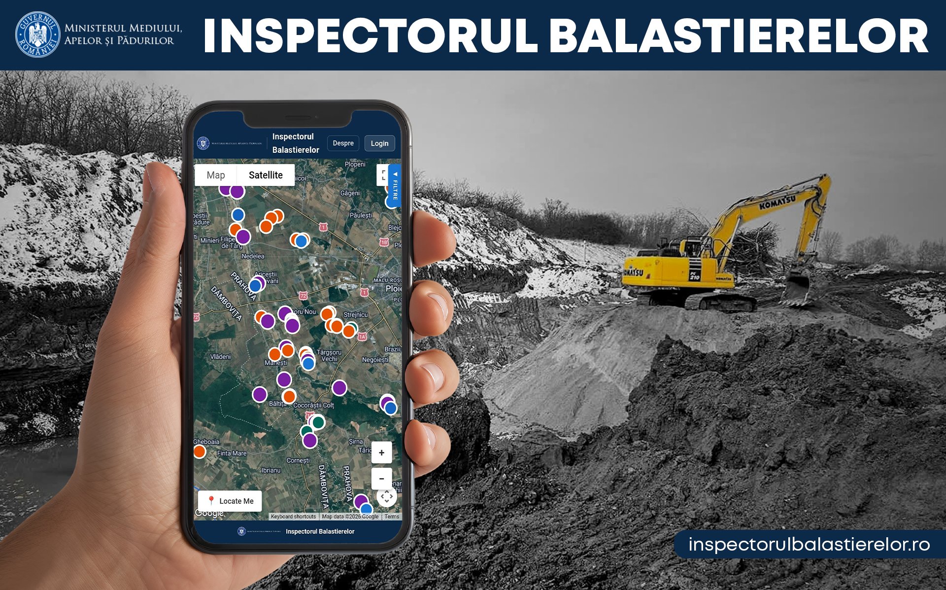 Noua hartă digitală a balastierelor: Un pas spre transparență în domeniul exploatărilor de agregate București – Ministerul Mediului lansează platforma „Inspectorul Balastierelor”, o hartă publică digitală care va permite vizualizarea și verificarea exploatărilor de agregate minerale autorizate în România