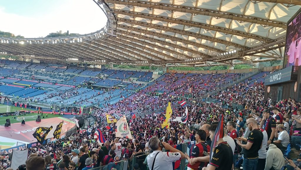 3435 de fani rossoblu au pus stăpânire pe roma