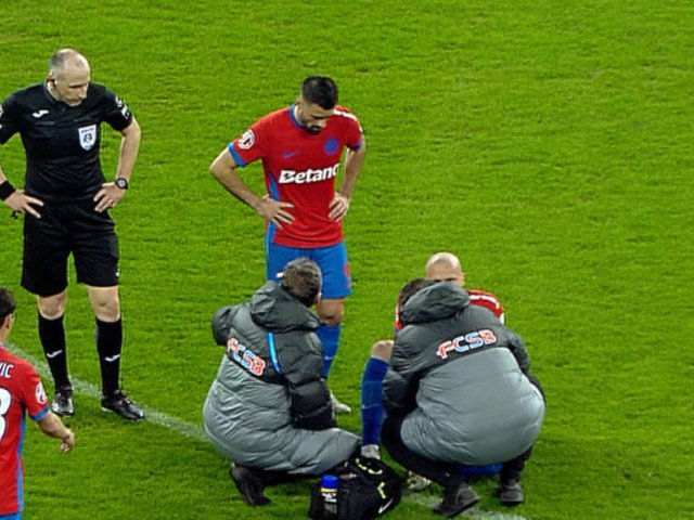 Chiricheș, accidentat Rapid la meciul FCSB – metaloglobus. Rădoi l-a înlocuit