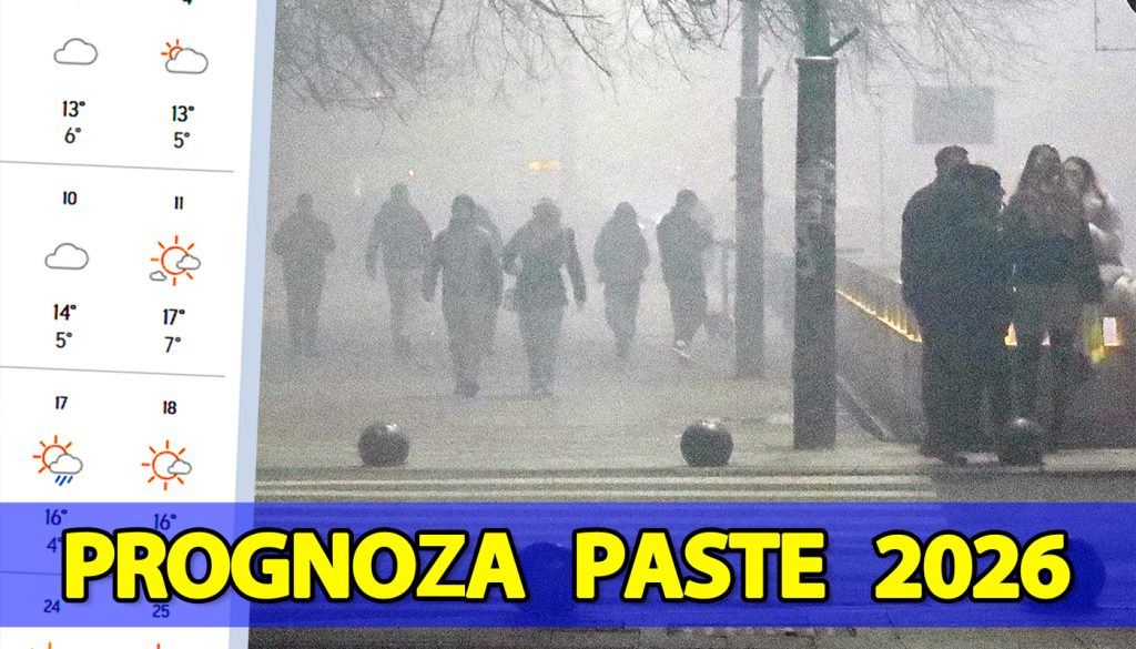 Prognoza meteo pentru Paștele 2026: Ploaie și temperaturi blânde în București Bucureștenii care așteaptă o vreme însorită pentru sărbătorile pascale din 2026 ar putea fi dezamăgiți