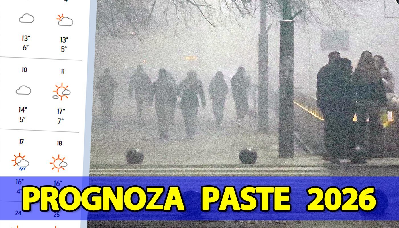 Prognoza meteo pentru Paștele 2026: Ploaie și temperaturi blânde în București Bucureștenii care așteaptă o vreme însorită pentru sărbătorile pascale din 2026 ar putea fi dezamăgiți