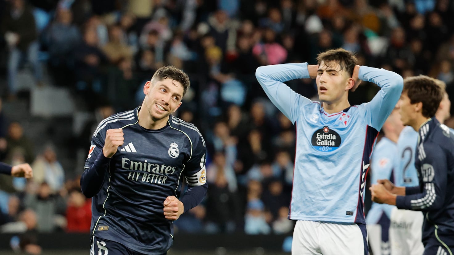 Valverde, eroul ultimului minut, ține viu Real Madrid în cursa pentru titlu Real Madrid a reușit o victorie dramatică în deplasare cu Celta Vigo, scor 2-1, grație unui gol marcat de Valverde în prelungirile partidei
