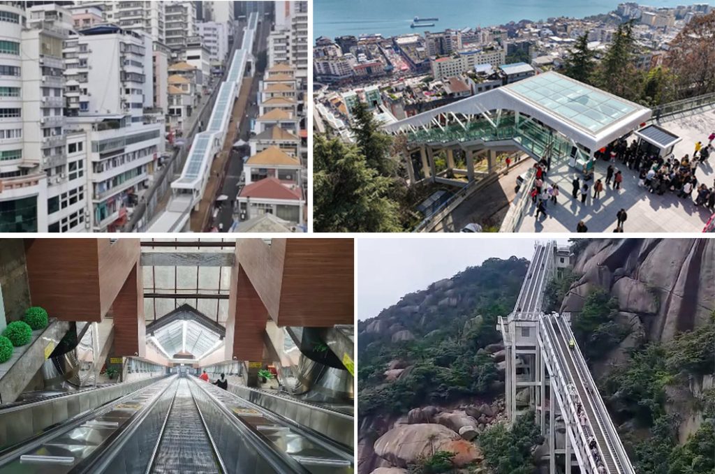Un oraș chinezesc montan a inaugurat un sistem de scări rulante record Orașul Wushan din China găzduiește acum un sistem de transport urban unic: o rețea de scări rulante, lifturi și pasarele care se întinde pe o distanță de peste 900 de metri