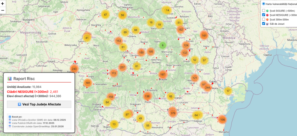 USR lansează hărți interactive pentru a ilustra amploarea fenomenului păcănelelor Uniunea Salvați România (USR) a lansat două hărți interactive pe platforma online www.farapacanele.ro, cu scopul de a expune amploarea fenomenului jocurilor de noroc în România