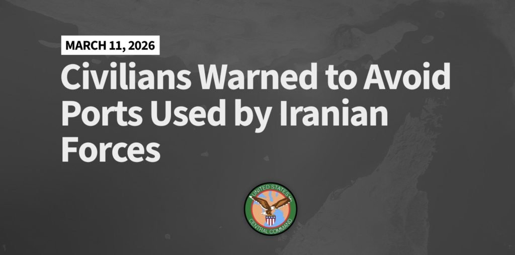 Iranul mută nave militare în porturile civile, avertismentul Statelor Unite Comandamentul Central al Statelor Unite (Centcom) a emis un avertisment cu privire la prezența navelor militare iraniene în porturile civile de-a lungul Strâmtorii Ormuz