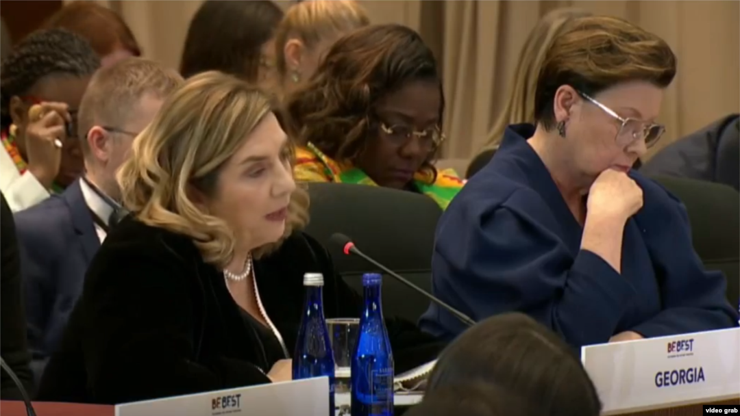 Prima Doamnă a Georgiei, Tamar Bagrationi, la summitul internațional găzduit de Melania Trump Washington, D.C