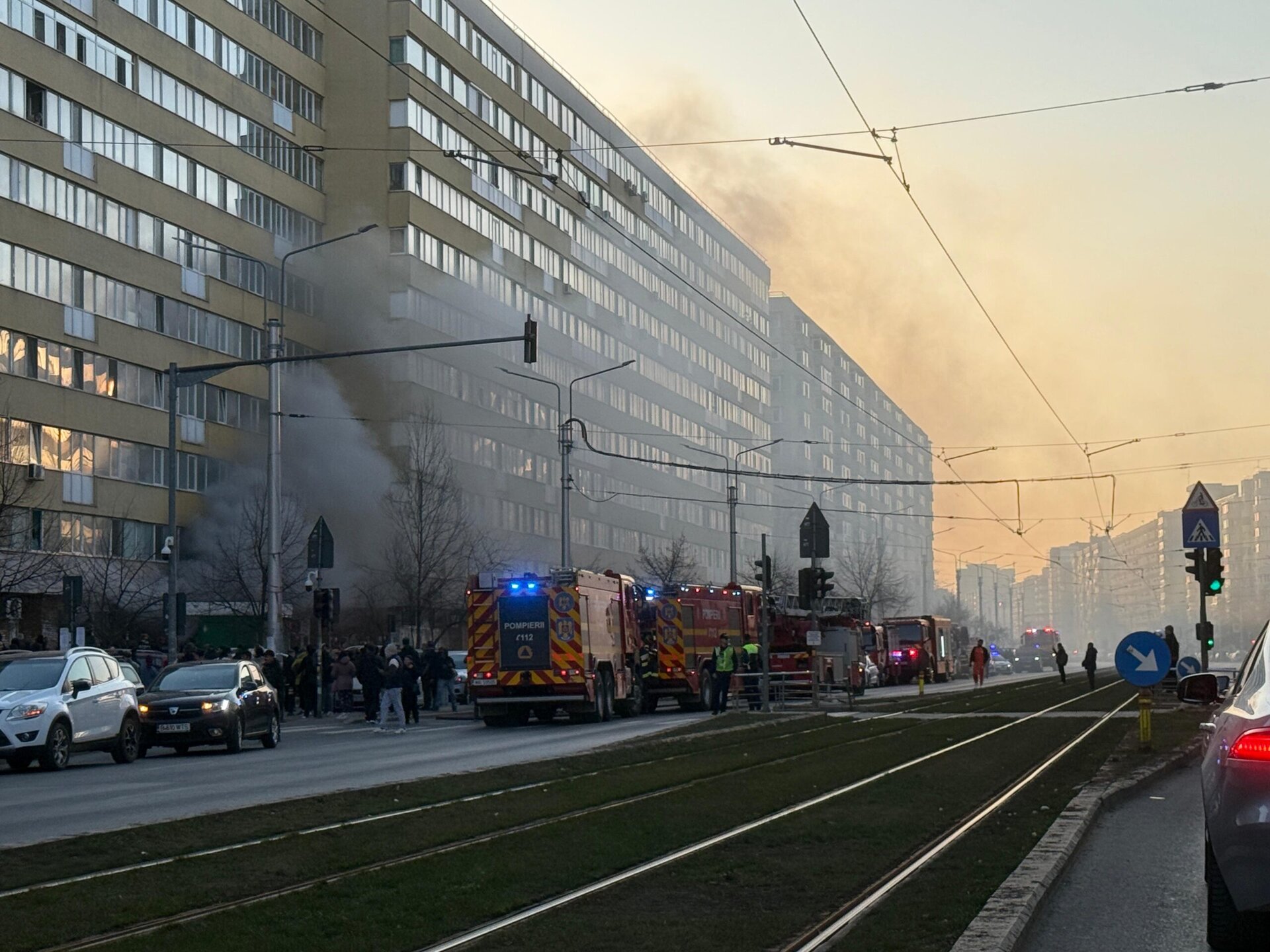 Incendiu la un spațiu comercial de pe Șoseaua Pantelimon