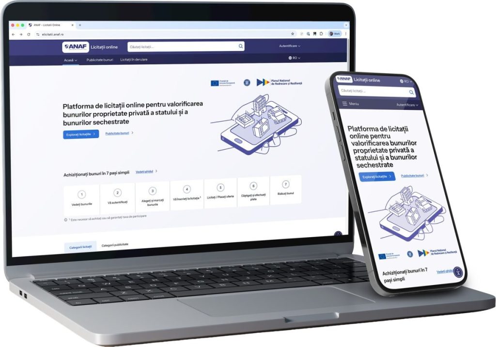 ANAF lansează o platformă digitală pentru licitații online de bunuri confiscate, dezvoltată de Zitec București – Agenția Națională de Administrare Fiscală (ANAF) va pune la dispoziția publicului o platformă digitală pentru licitații online, prin intermediul căreia cetățenii vor putea cumpăra bunuri confiscate sau rezultate din executări silite