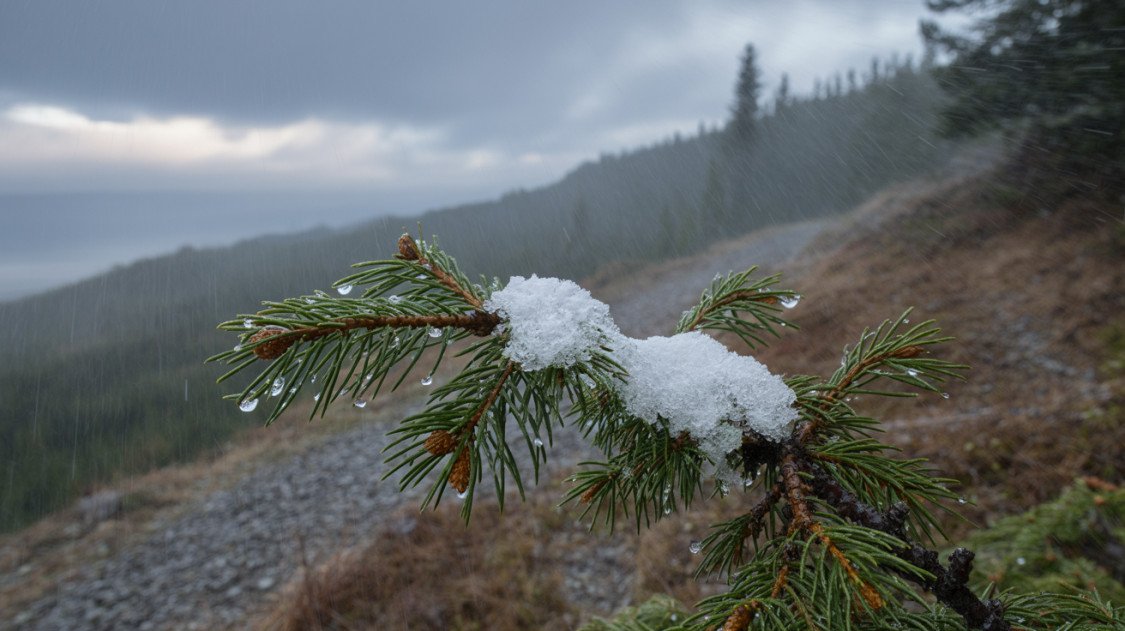 Zăpadă năprasnică în Ungaria: Cod galben de vreme rea