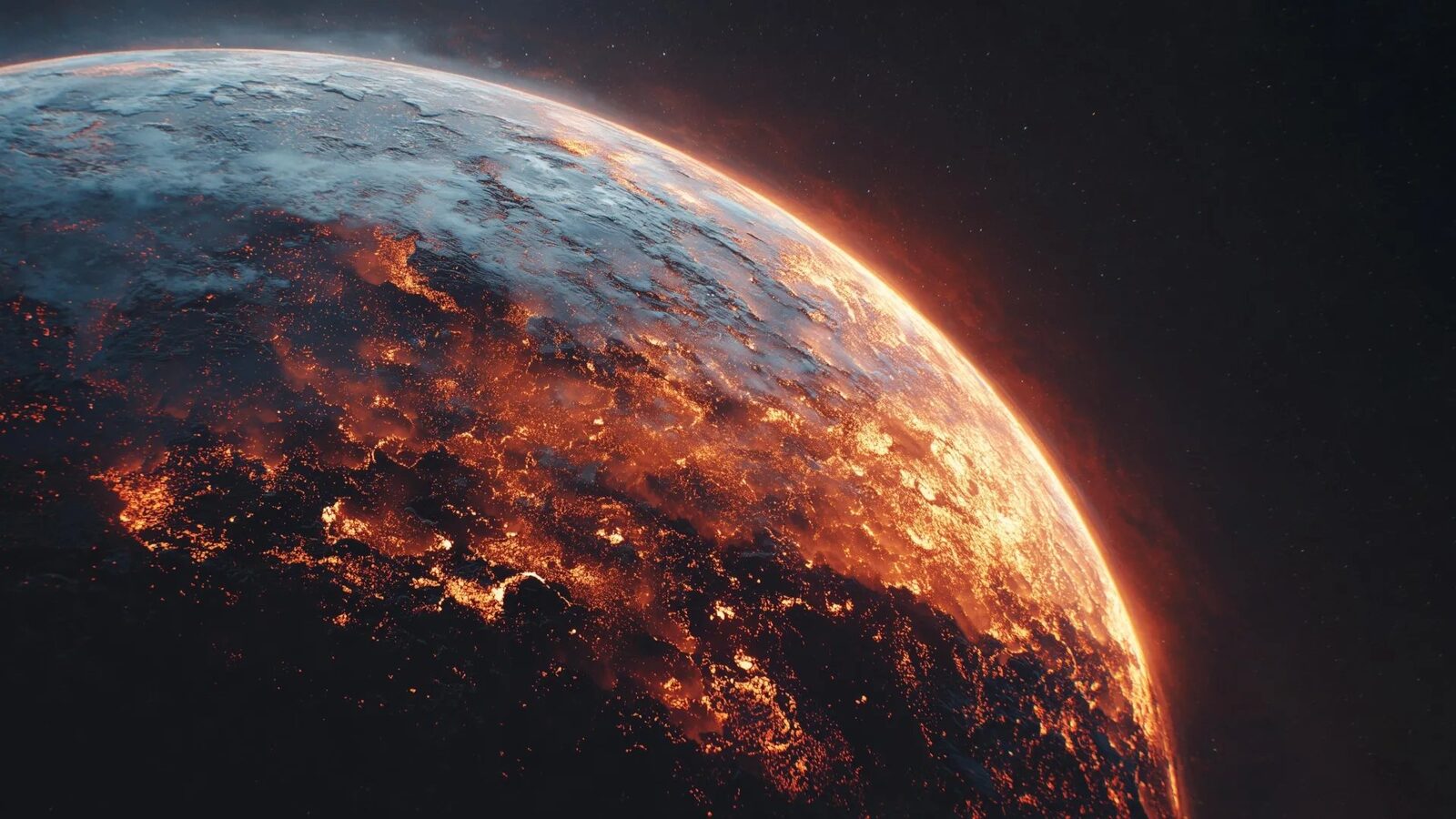 O planetă de lavă „mai rece” decât ar trebui sfidează așteptările astronomilor O echipă de cercetători a descoperit o exoplanetă de tipul „lume a lavei” care pune sub semnul întrebării modelele existente privind formarea și evoluția acestor corpuri cerești