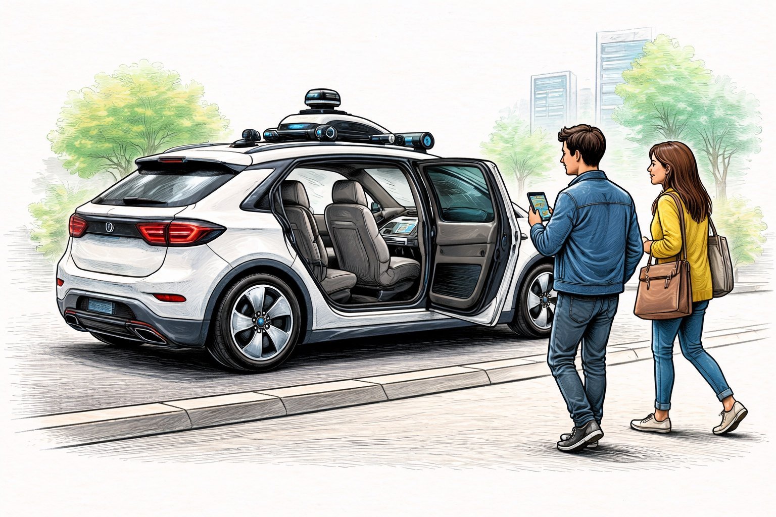 Uber fără șofer: O revoluție în transport sau o reorganizare a pieței muncii? Serviciile de ridesharing, precum Uber, au schimbat deja modul în care ne deplasăm, dar introducerea mașinilor autonome promite o transformare mult mai profundă