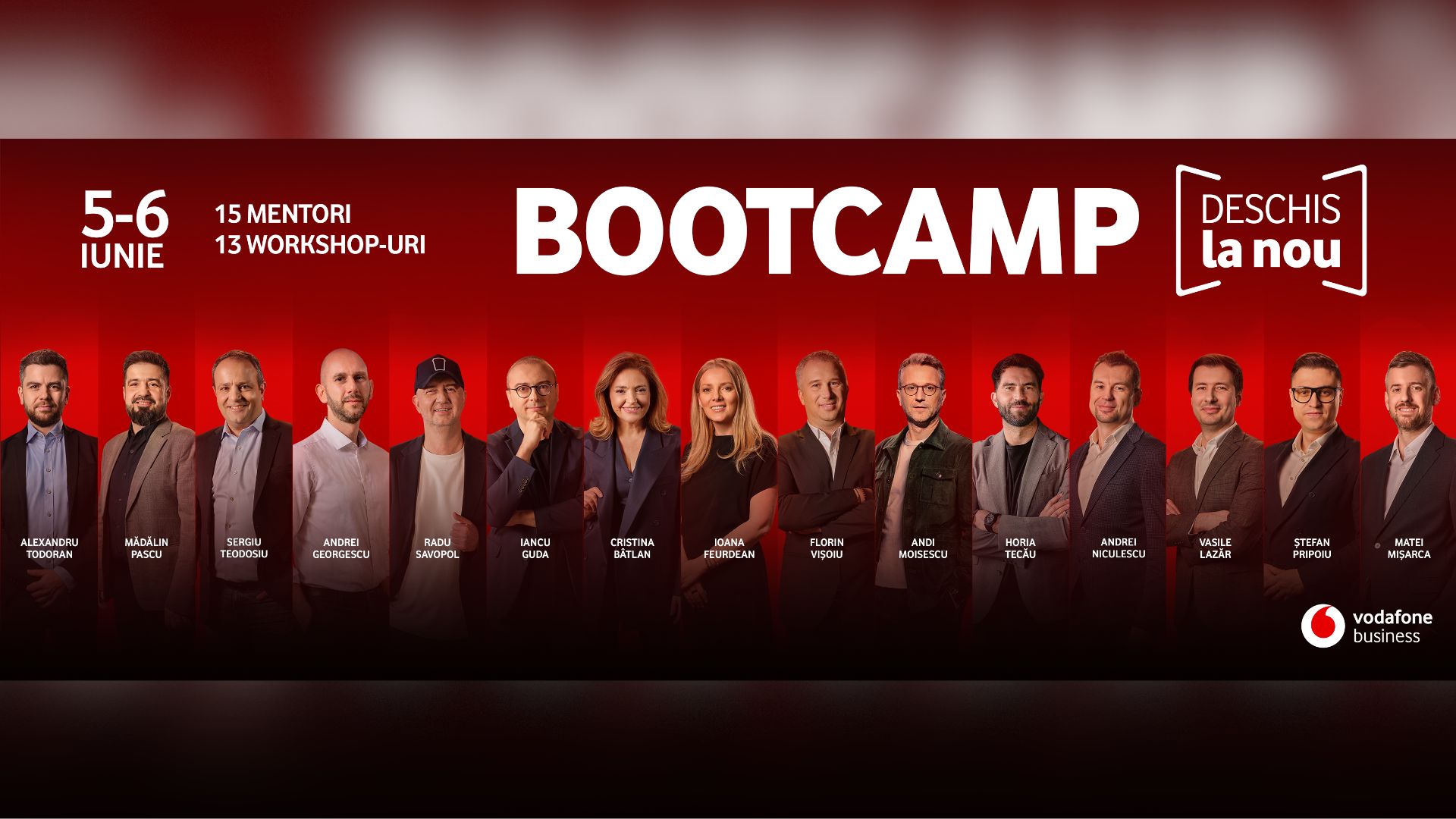 Vodafone Business lansează o nouă ediție a programului de mentorat pentru antreprenori Vodafone Business readuce în atenția antreprenorilor români programul „Bootcamp Deschis la Nou
