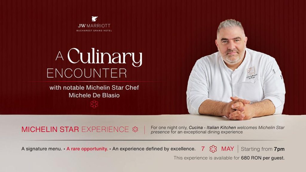Chef Michelin MICHELE De Blasio, la Cucina pentru o seară unică