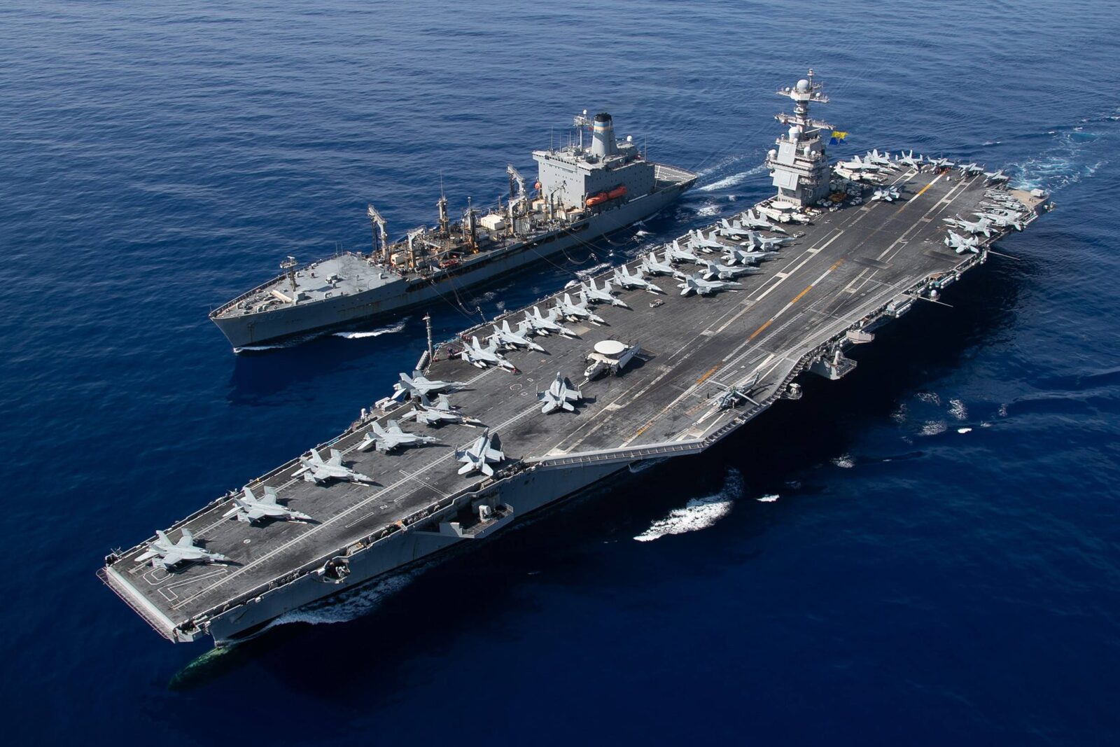 Gigantul USS Gerald Ford, în Marea Roșie: Ce misiune primește portavionul