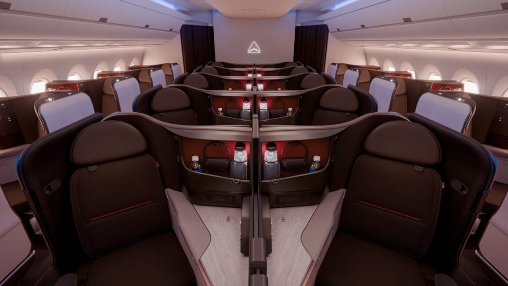 Delta dezvăluie cabina Delta One pentru noile avioane Airbus