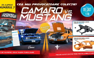 Caroseria MUSTANG, ediția 7! Colecția „Camaro vs. Mustang”, la chioșcuri