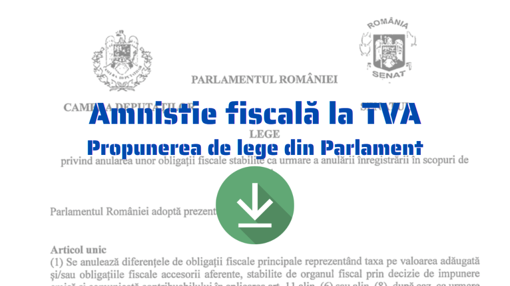 O propunere legislativă de amnistiere fiscală pentru mii de firme mici și mijlocii, afectate de cererile A.N.A.F