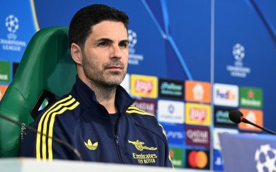 Mikel Arteta, antrenorul echipei Arsenal, a vorbit presei după sosirea în capitala Portugaliei, Lisabona, înaintea meciului din sferturile de finală ale Ligii Campionilor cu Sporting CP