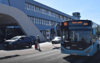 Autobuzele 100 și 442, OPRESC din Aeroportul Henri Coandă Sosiri, de miercuri