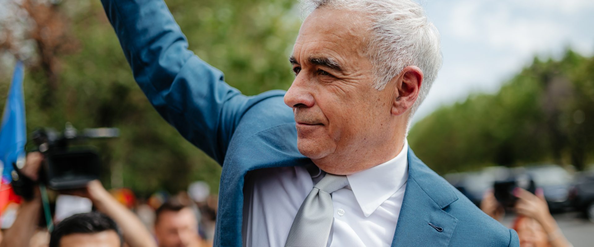 Călin Georgescu părăsește Tribunalul București. Foto: Inquam Photos / Vlad Bereholschi