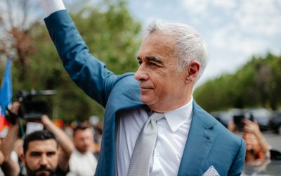 Călin Georgescu părăsește Tribunalul București. Foto: Inquam Photos / Vlad Bereholschi