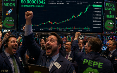 PEPE crește spectaculos cu 4% pe fondul optimismului, ochii pe rezistență