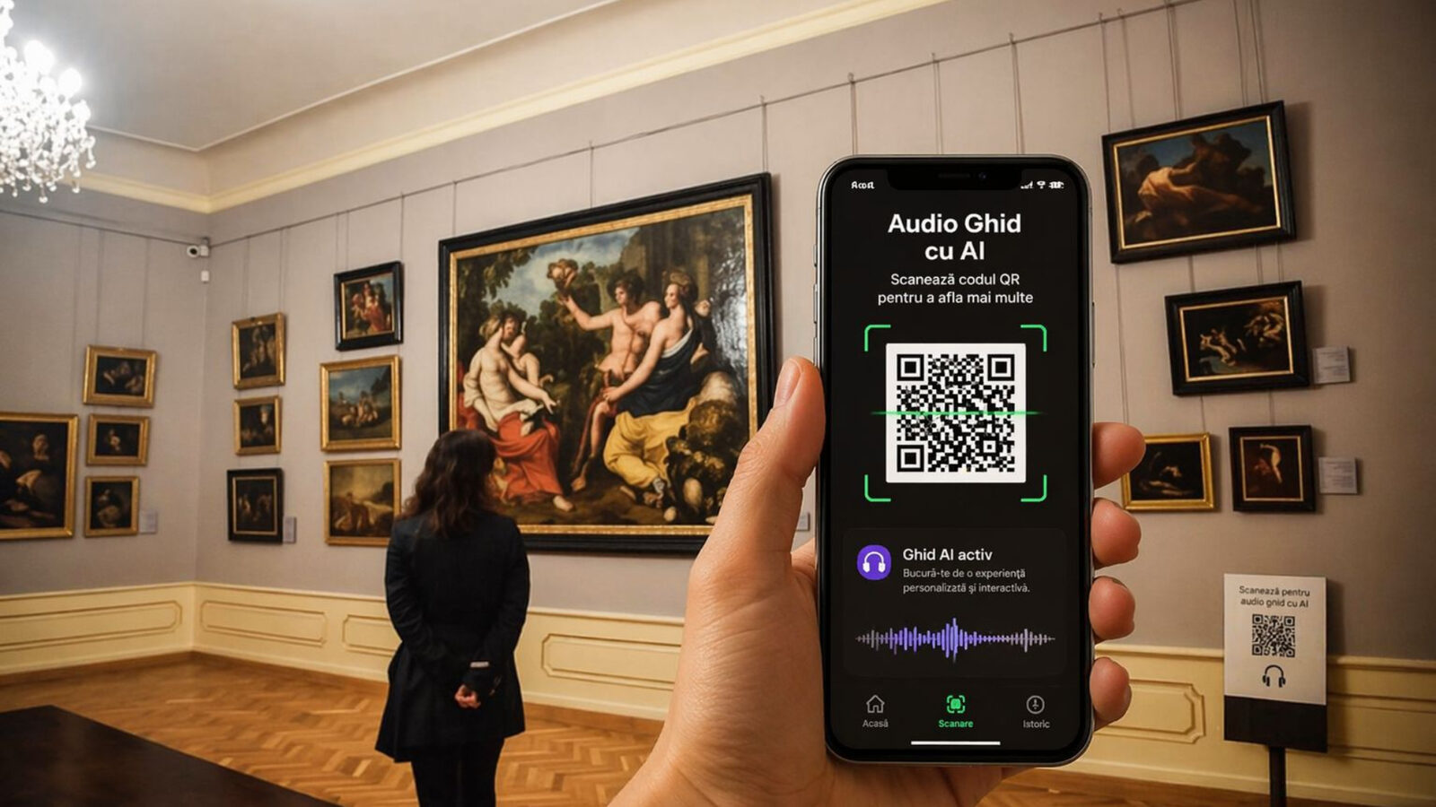 Audioghid AI la Muzeul Brukenthal: 12 limbi pentru turiști la Sibiu