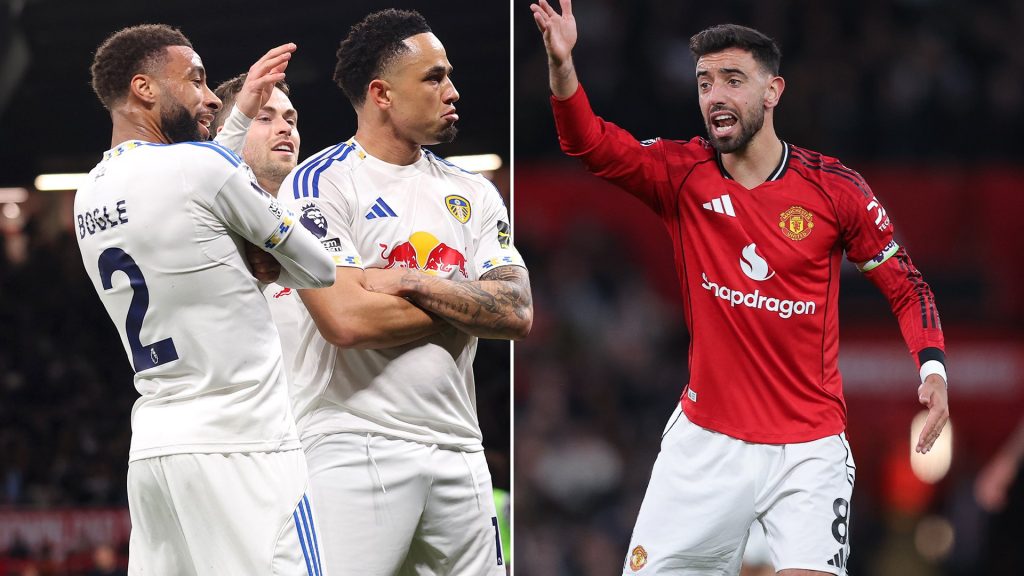 Fanii Man Utd, FURIOȘI: Ce a făcut Bruno Fernandes în timp ce Leeds a marcat