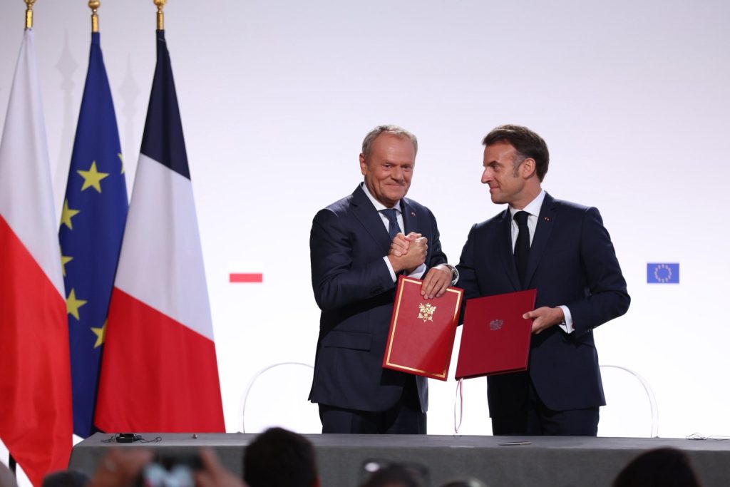 Macron și Tusk, la Gdansk: Alianță pentru descurajarea nucleară și Europa