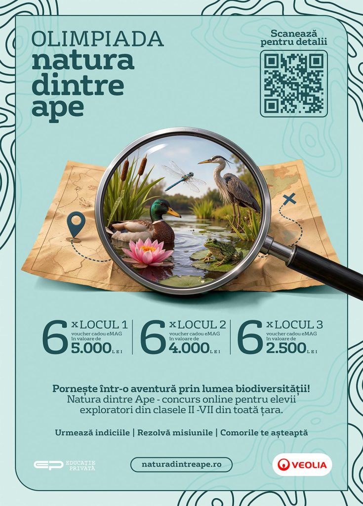 Veolia România lansează Olimpiada „Natura dintre Ape” la nivel național Olimpiada „Natura dintre Ape”, inițiată de Apa Nova București, companie a Grupului Veolia, se extinde la nivel național