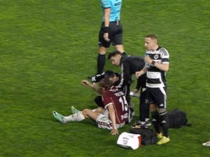 Lovitură pentru Rapid: A marcat contra lui u Cluj, apoi s-a accidentat