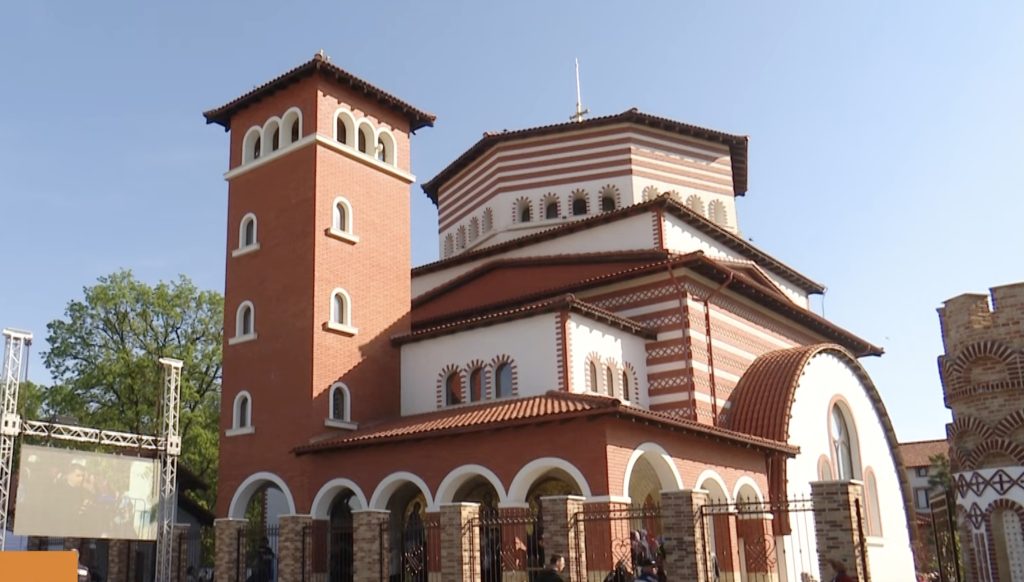 Capul Sfântului Gheorghe, adus din Sfântul Munte la Mănăstirea Pantocrator