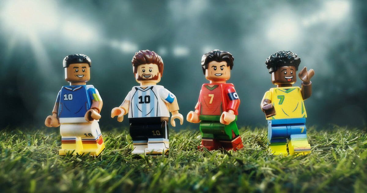 Messi, Ronaldo, Mbappe & Vini Jr, eternizați de LEGO