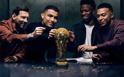 Messi, Ronaldo, Mbappé și Vinícius Júnior, reuniți într-o campanie LEGO spectaculoasă pentru Cupa Mondială 2026 Casa de construcții LEGO a lansat o campanie publicitară inedită, având ca vedete patru dintre cele mai mari nume din fotbalul mondial