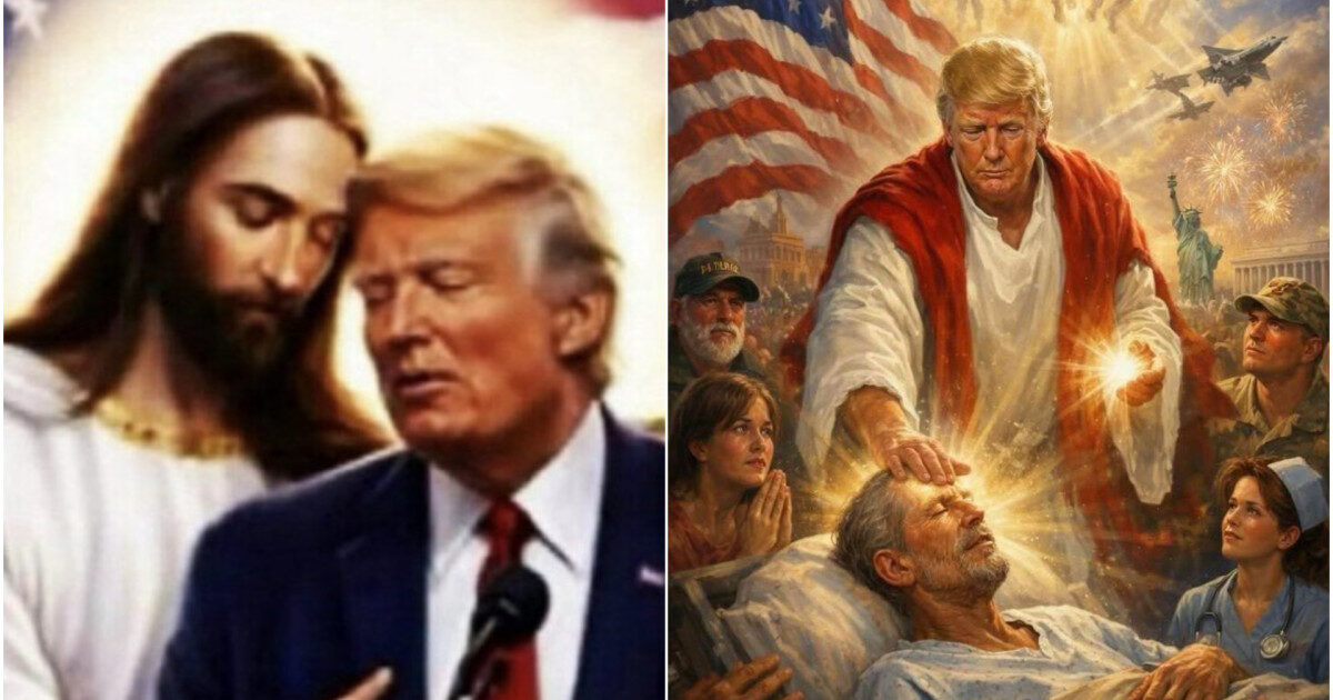 Donald Trump, imagine AI cu Hristos: Scandal după controversă