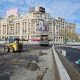Reparatii la Unirii: Zona Hanul lui Manuc, readusă la viață de muncitori