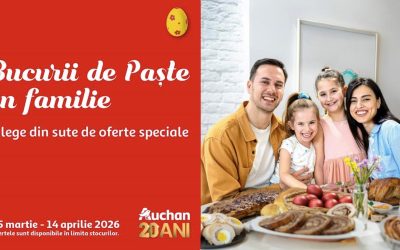 Auchan dă startul cumpărăturilor de paște: Oferte pentru toată familia
