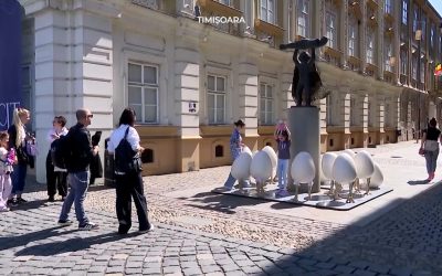 Ouă de Paște de 7.000 € la Timișoara, scandal într-un oraș-statue