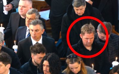 Apariție uluitoare la înmormântarea lui Mircea Lucescu. Cine era misteriosul?