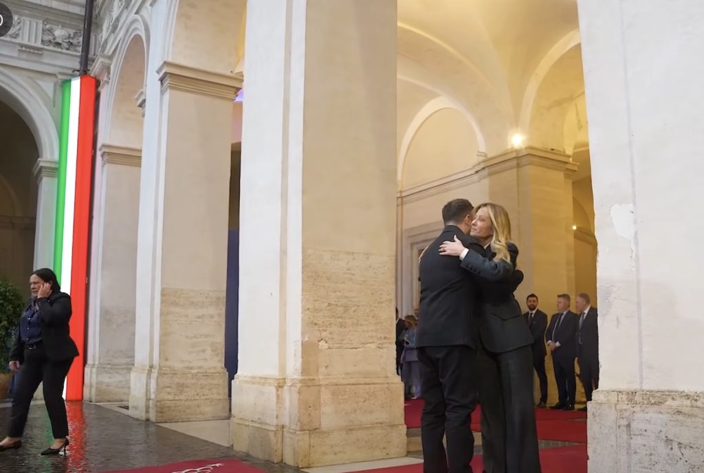 Zelenski, la întâlnirea cu Meloni: Italia a ales Ucraina de la început