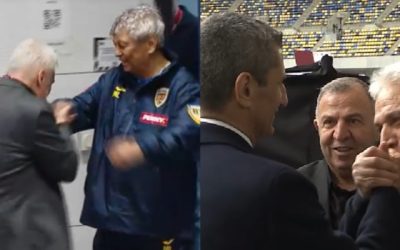 Lucescu tatăl și fiul: Un gest respectuos repetat în două săptămâni