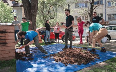 București: Deșeuri biodegradabile devin îngrășământ pentru grădini