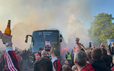 Pyro-spectacol pentru Leverkusen înaintea duelului cu Bayern din Cupa